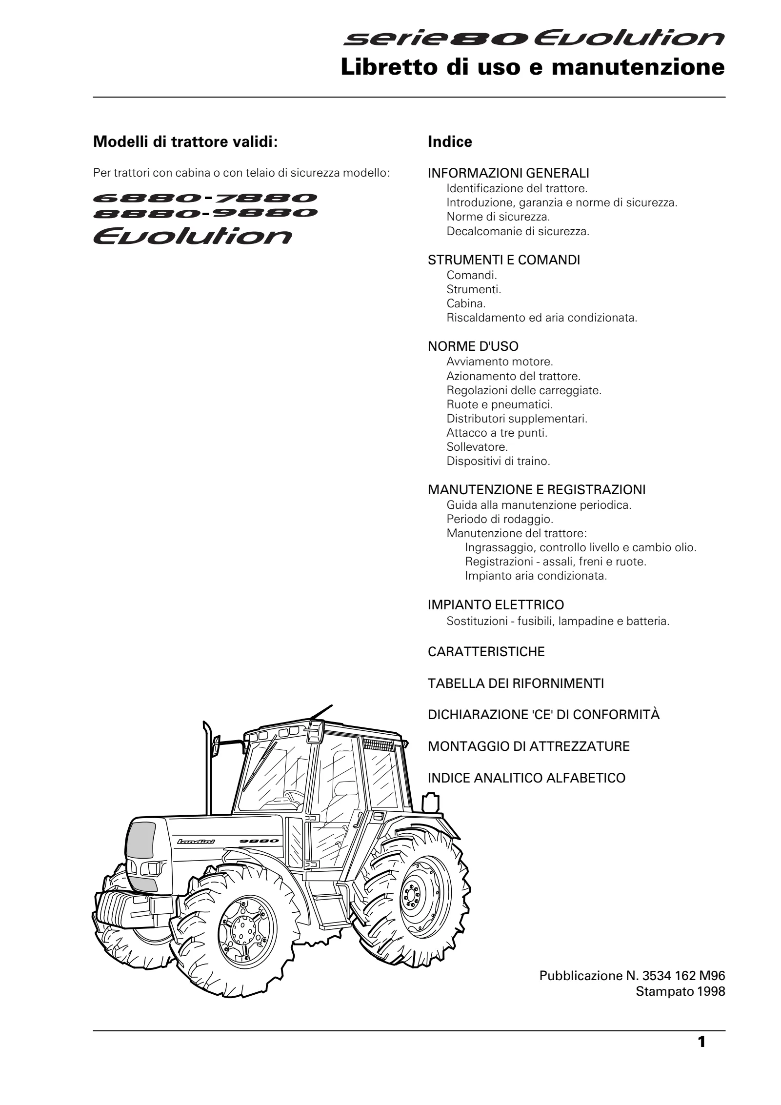 (4070) Serie 80 Evolution- Perkins - 6880-7880-8880-9880 โ Italiano โ copertina