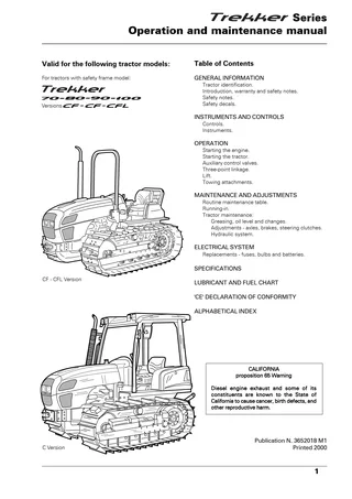 (CP00) Trekker - Perkins Tier1 - 70-80-90-100 / C-CF-CFL — English — cover