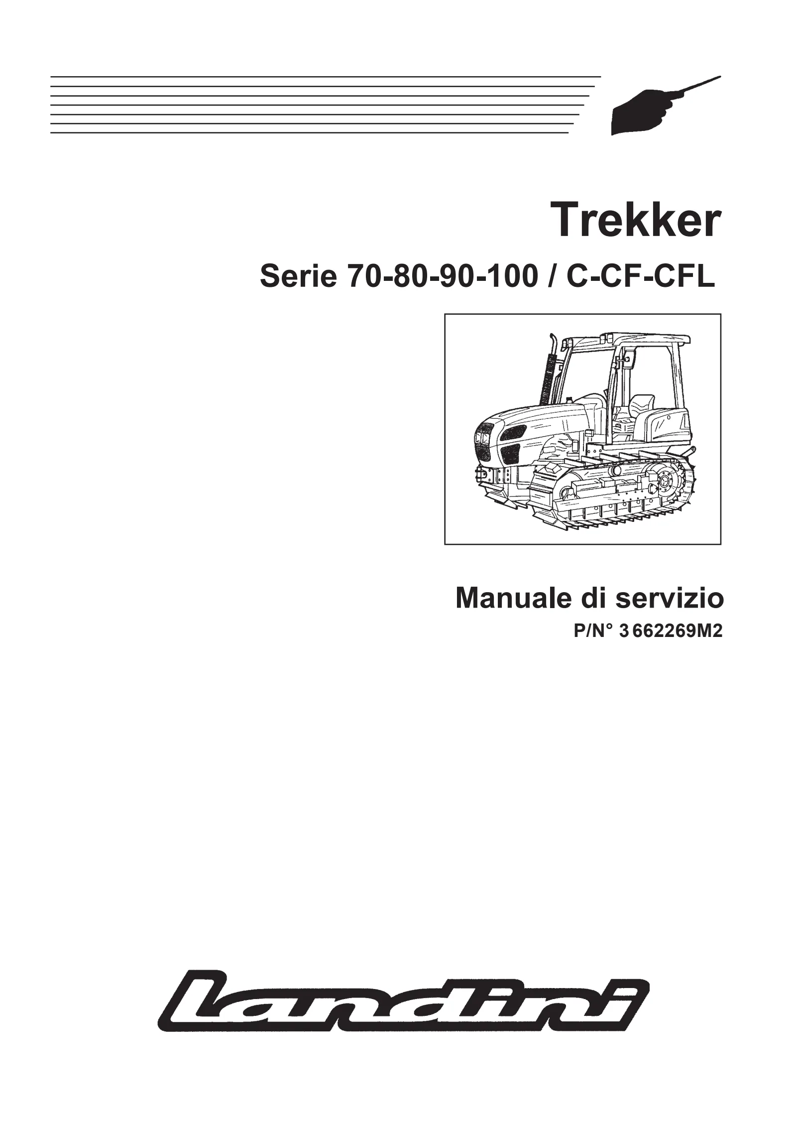 (CP00) TrekkerSTD - M2+ - Perkins Tier 1 - 70-80-90-100 / C-CF-CFL — Italiano — copertina