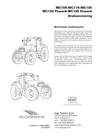 (RPB1) MC - MC105-MC115-MC130 | MC120 Power6-MC135 Power6 — Svenska — omslag