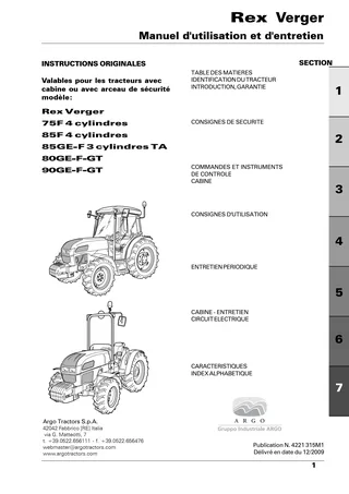 (RP56) Rex - Frutt Techno - Perkins Tier 2 - 75F - 85F_GE-F - 80GE-F_GT - 90GE-F_GT — Français — couverture