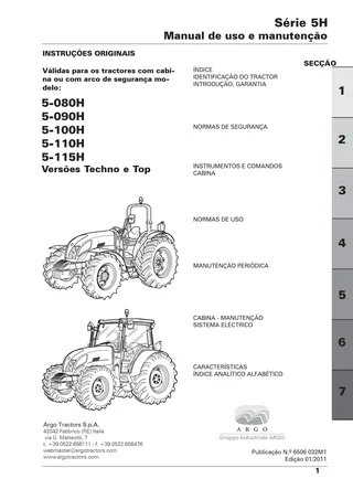 (RS23) 5H - Perkins Tier 3 - 5-080H 5-090H 5-100H 5-110H 5-115H — Português — capa