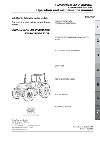 (RT61) Atlantis DT - Perkins Tier 2 - 85 โ English โ cover