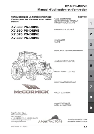 (RPE2) X7.6 - X7.650-X7.660-X7.670-X7.680 FPT T4 (6Cil.) - PS-DRIVE PREMIUM — Français — couverture