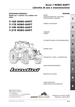 (RPE2) Serie 7 160-175-190-215 FPT T4 (6Cil.) - ROBO-SHIFT DYNAMIC — Italiano — copertina