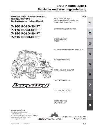 (RPE2) Serie 7 160-175-190-215 FPT T4 (6Cil.) - ROBO-SHIFT DYNAMIC — Deutsch — Titelseite