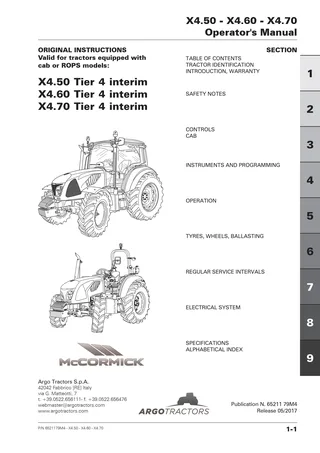 (RS52) X4 - 4.50-4.60-4.70 - Deutz 3.6 T4 — English — cover