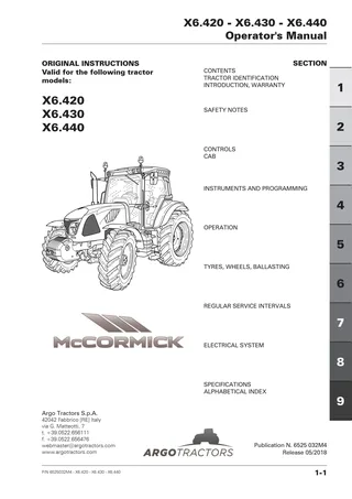 (RP66) X6 - X6.420-X6.430-X6.440 - FPT 4 cil. — English — cover