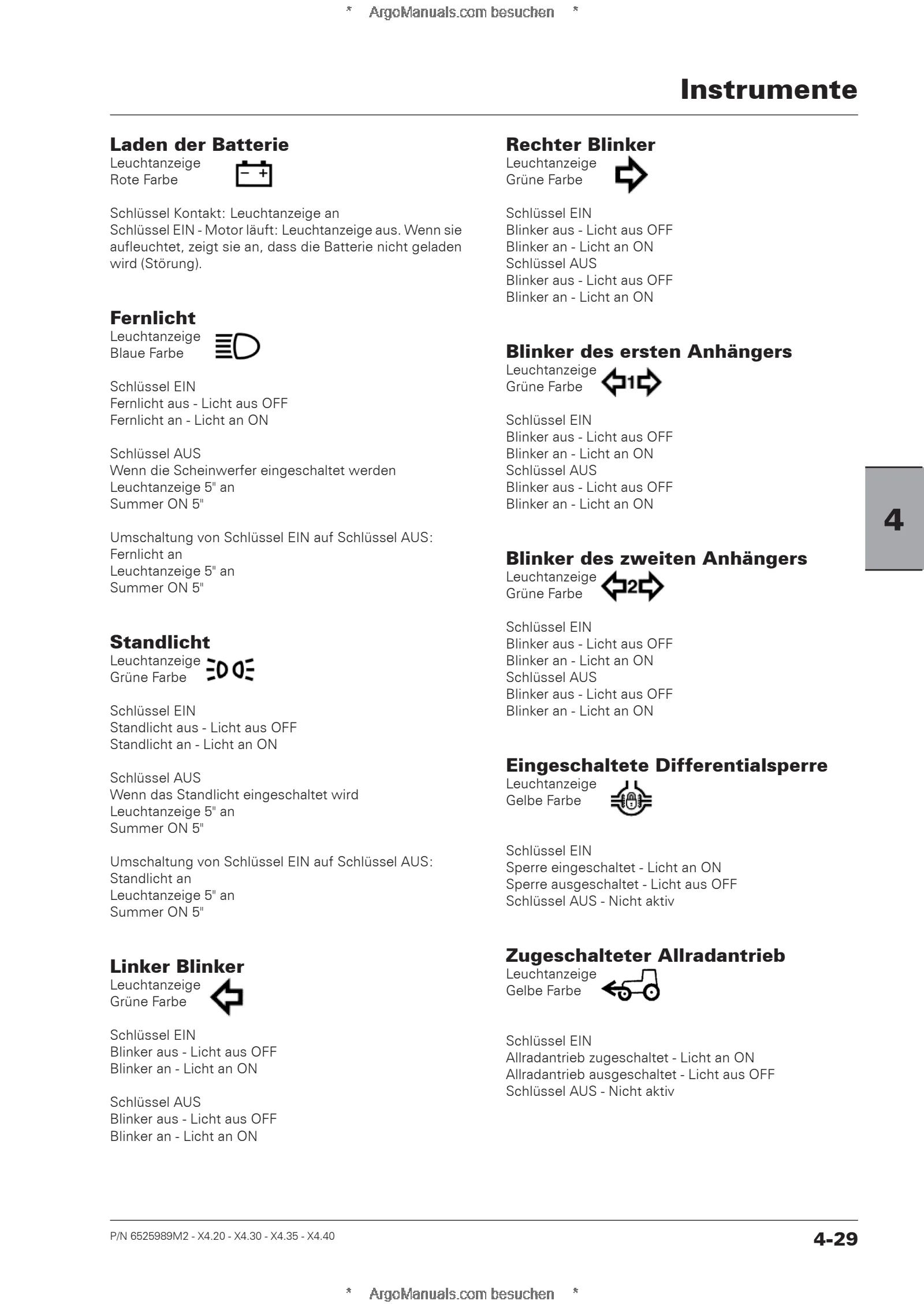 (RS53) X4 - 4.20-4.30-4.35-4.40 - Deutz 2.9 T4F + Perkins T3 — Deutsch — Beispielseite 1