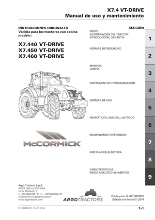 (RPD3) X7.4 - X7.440-X7.450-X7.460 - FPT T4 (4 Cil.) - VT-DRIVE — Español — portada