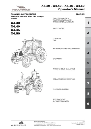 (RS53) X4 - 4.25-4.30-4.40-4.45-X4.50 - Deutz 2.9 T4F - MR.167/2013 — English — cover