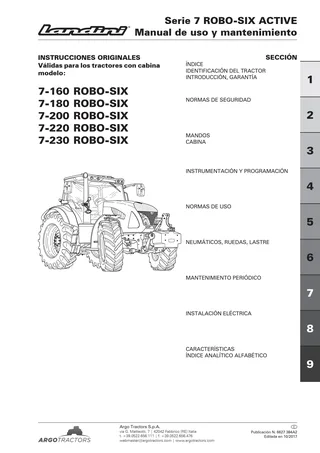 (RPE4) Serie 7 - 160-180-200-220-230 FPT T4F (6 Cil.) - ROBO-SIX ACTIVE — Español — portada