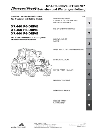 (RPD6) Serie 7 145-165-175 ROBO-SIX ACTIVE (T4-4 cil.) โ Deutsch โ Titelseite