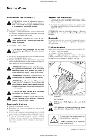(RS02) Serie 4600 - 4630-4645-4655 ISM-ARM - 4645-4655 VRM - Yanmar - MR.167/2013 — Italiano — pagina di esempio 1