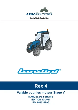 (RP57) Rex 4V-4F-4GT - DEUTZ 2.9 TCD L4 Stage V — Français — couverture