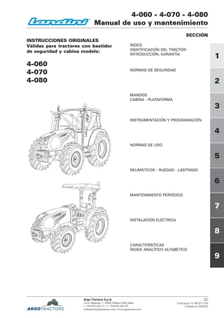 (RS58) Landini Serie 4 - 4-060 - 4-070 - 4-080 — Español — portada