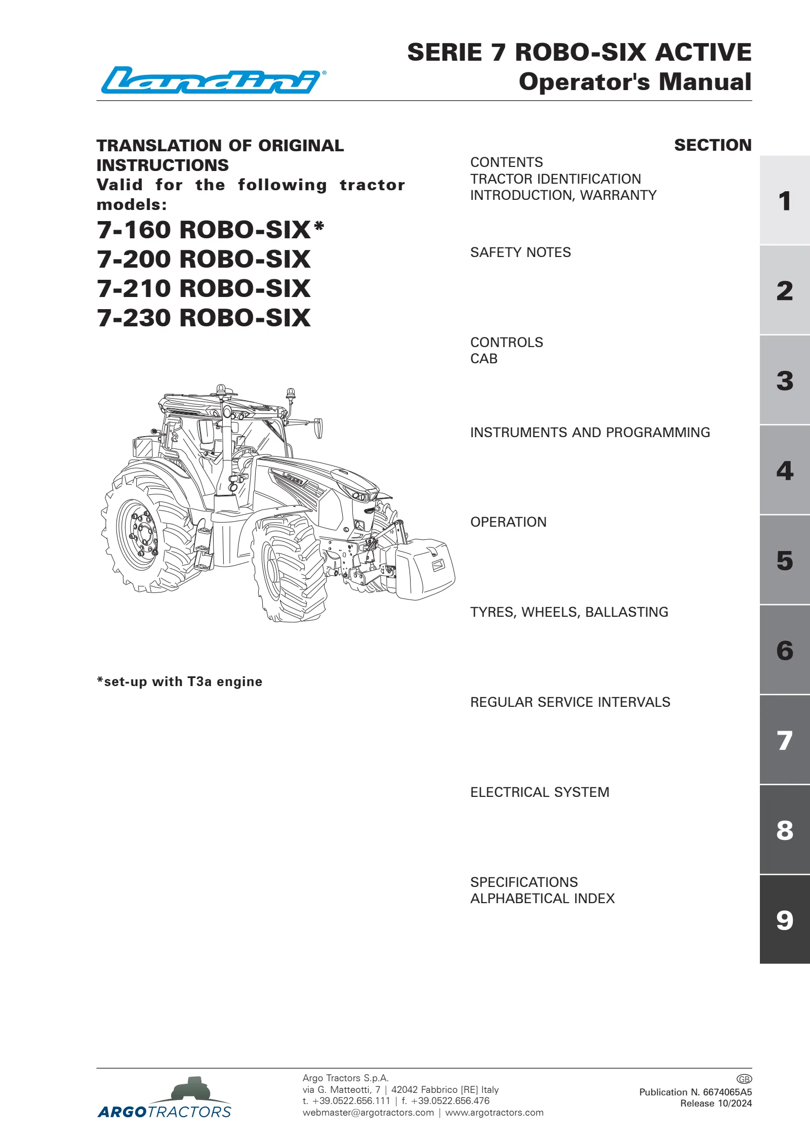 (RPE8 ECO) Serie 7 - 200-210-230 ROBO-SIX ACTIVE โ English โ cover