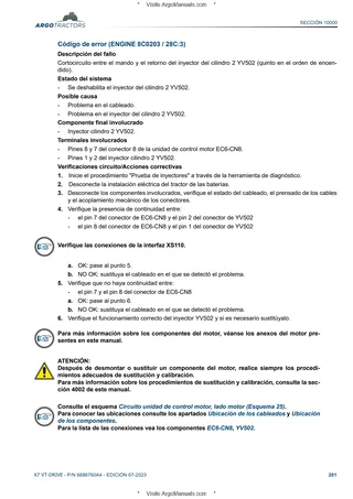 (RPE7) X7.6 - 621-623-624 VT-DRIVE (FPT Stage V) senza SPZ — Español — página de muestra 2