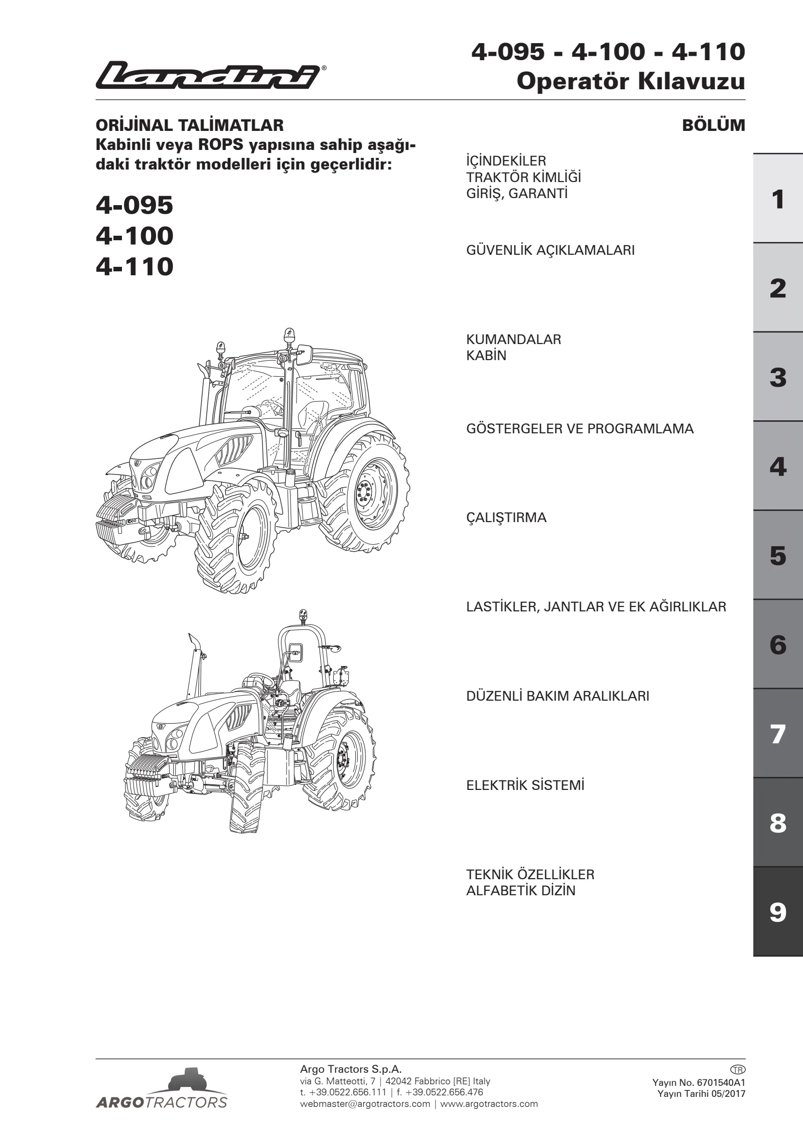 (RS52) Serie 4 - 4-095-4-100-4-110 - Deutz 3.6 T4 - MR.167/2013 — Türkçe — kapak