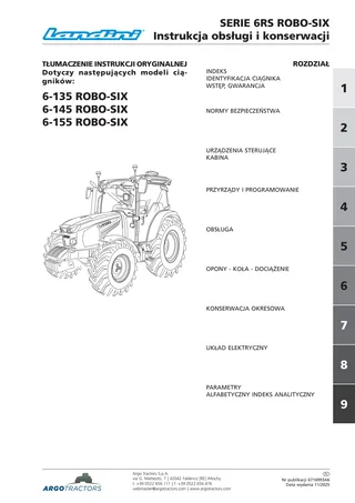 (RP6D) Serie 6RS 6-135 - 6-145 - 6-155 Robo-Six — Polski — okładka