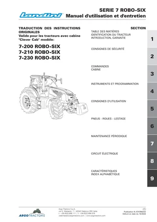 (RPE8 - Smart Cab) Serie 7 - 200-210-230 ROBO-SIX — Français — couverture