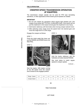 Operator Manual: (CP01) Serie C - C50, C60, C70,C80, C90, C100 — English – sample page 1